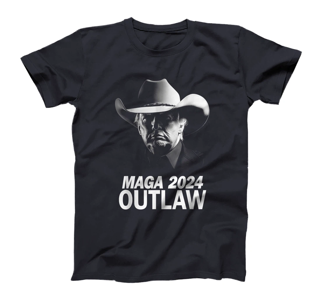 Funny Trump Cowboy MAGA 2024 I'm Voting For The Outlaw T-Shirt