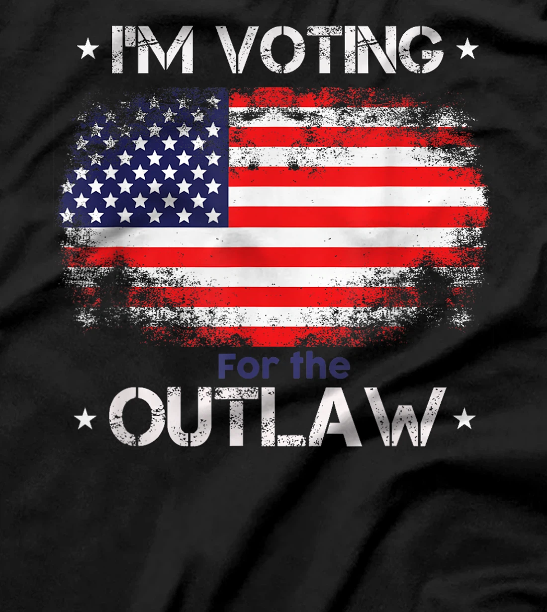 I'm Voting For The Outlaw Funny Pro Trump 2024 Election T-Shirt