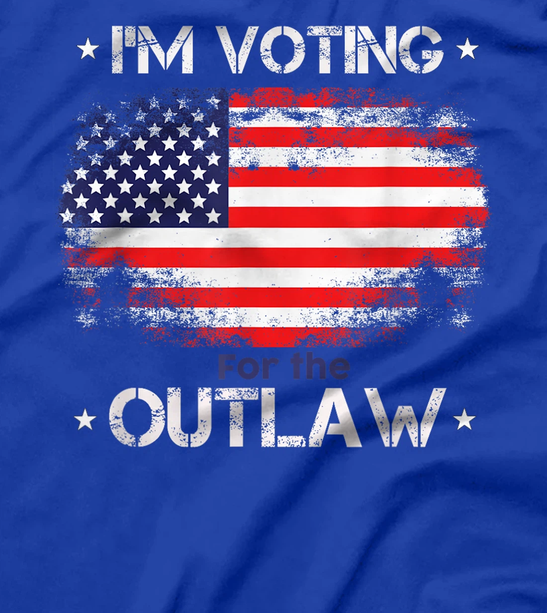 I'm Voting For The Outlaw Funny Pro Trump 2024 Election T-Shirt