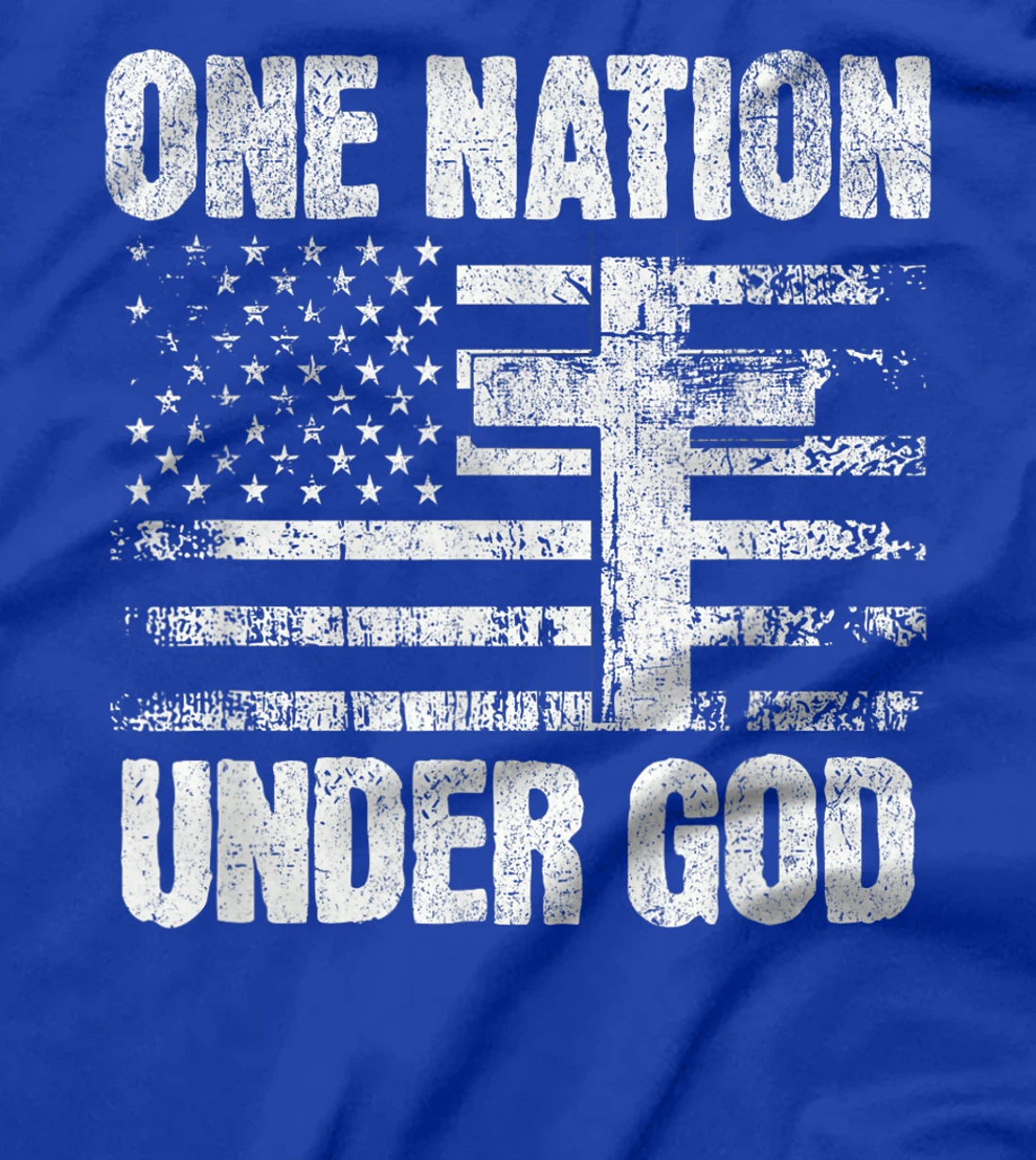 Christian One Nation Under God USA Flag T-Shirt