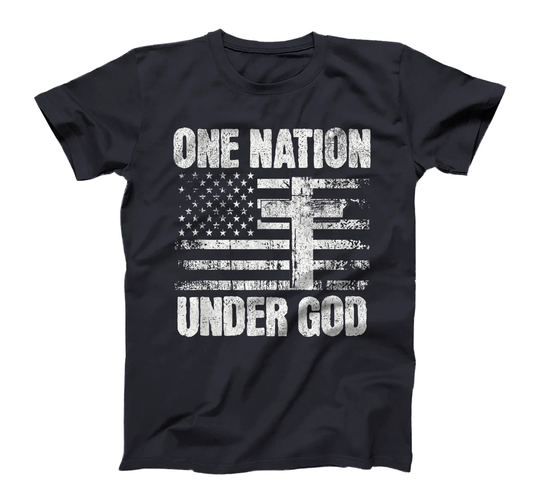 Christian One Nation Under God USA Flag T-Shirt
