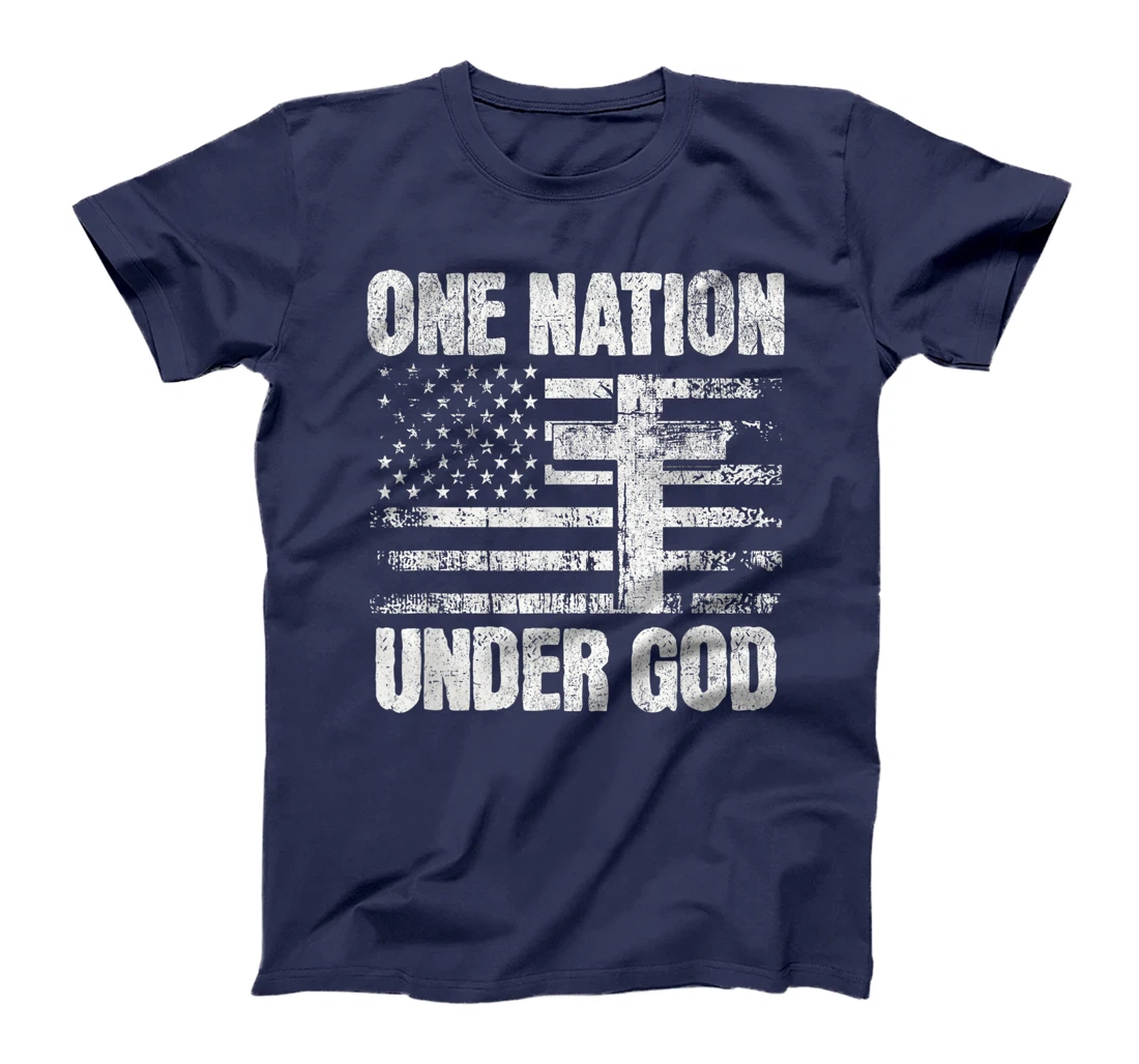Christian One Nation Under God USA Flag T-Shirt