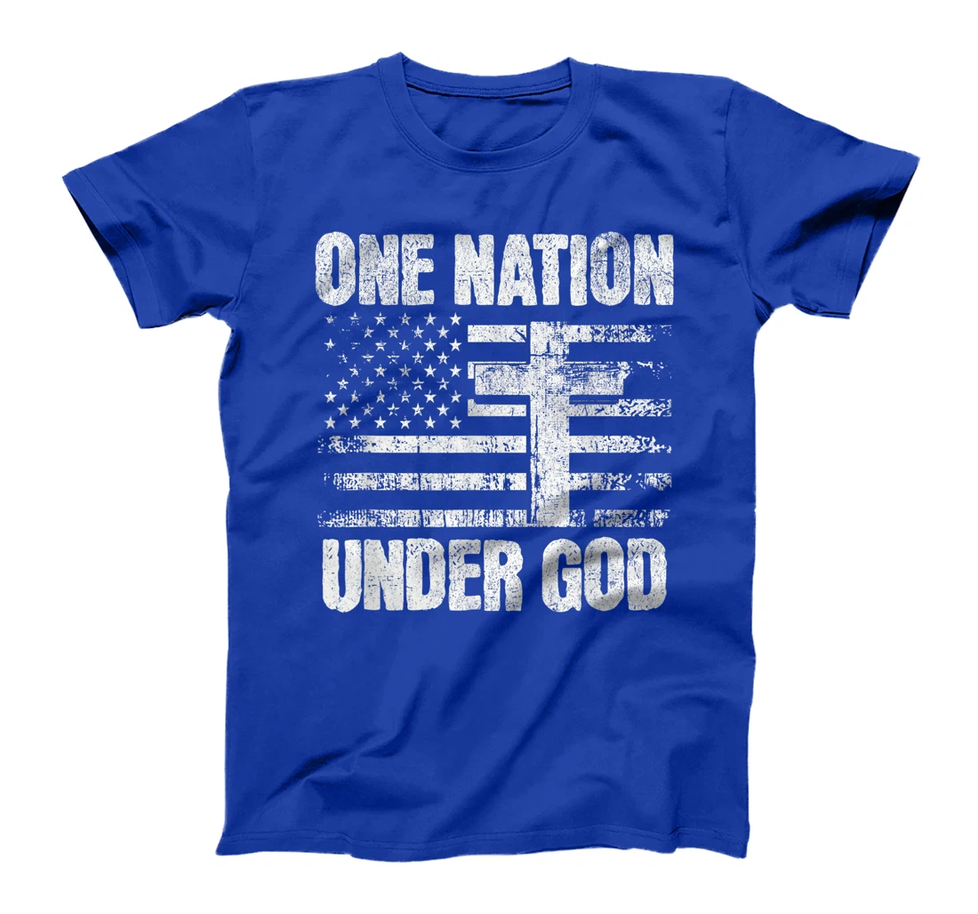 Christian One Nation Under God USA Flag T-Shirt