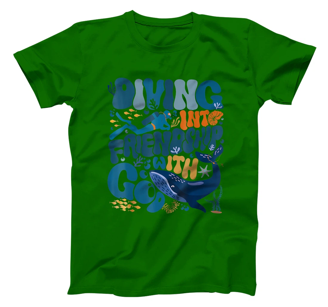 Diving Into Friendship With God Scuba Vbs 2024 Christian T-Shirt