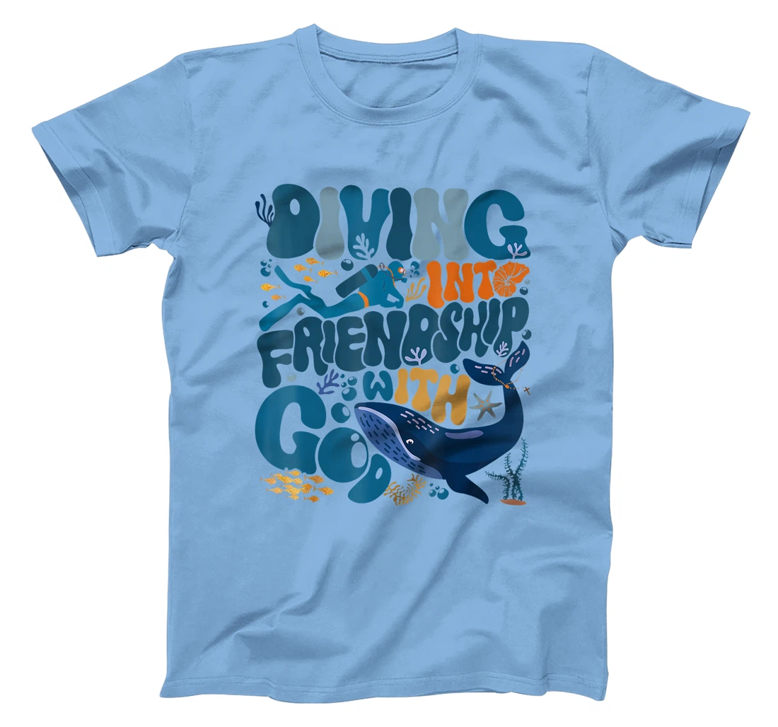 Diving Into Friendship With God Scuba Vbs 2024 Christian T-Shirt
