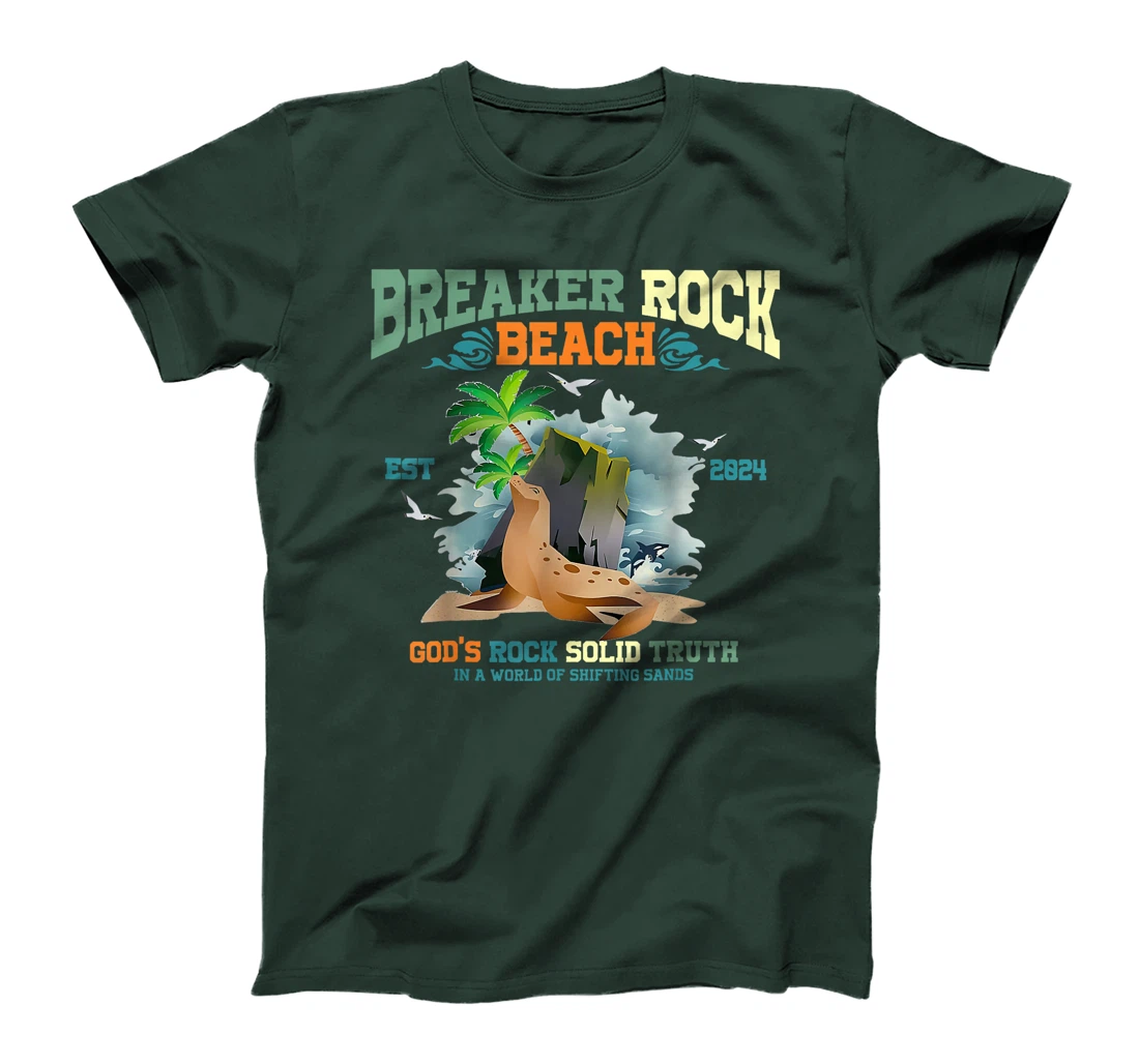 Breaker Rock Beach God's Rock Solid Truth VBS 2024 Christian T-Shirt