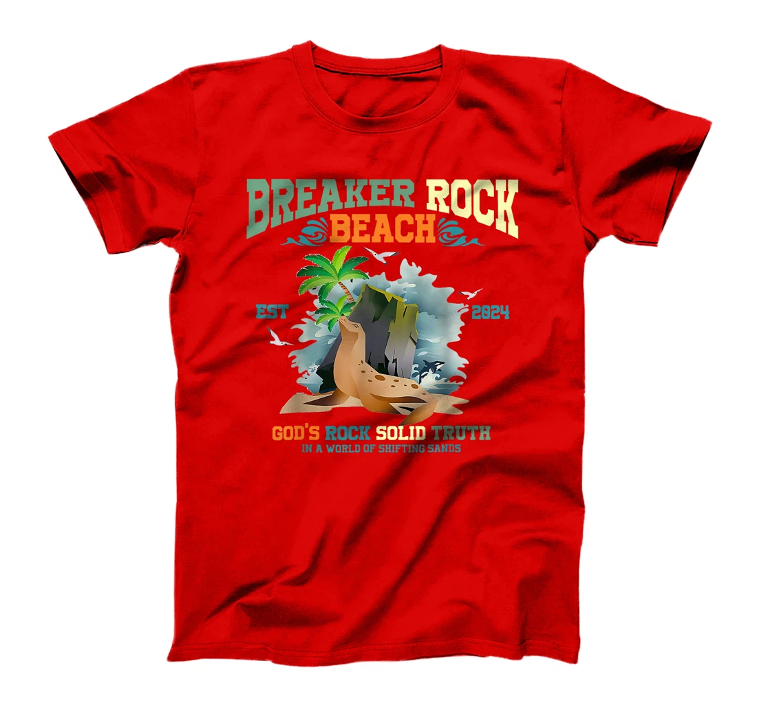 Breaker Rock Beach God's Rock Solid Truth VBS 2024 Christian T-Shirt