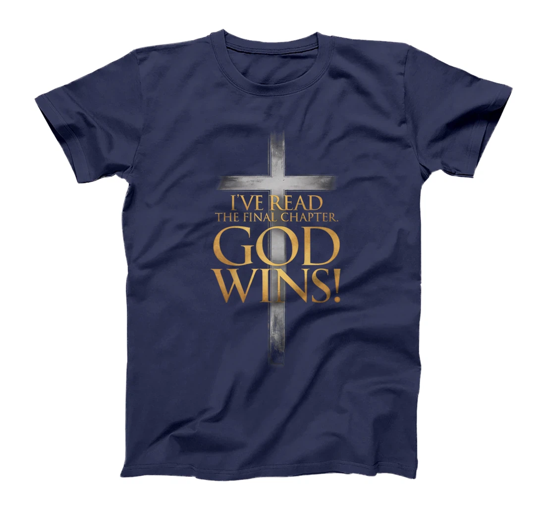 I've Read the Final Chapter God Wins Christian Cross Bible Premium T-Shirt