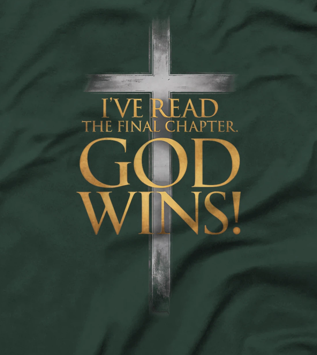 I've Read the Final Chapter God Wins Christian Cross Bible Premium T-Shirt