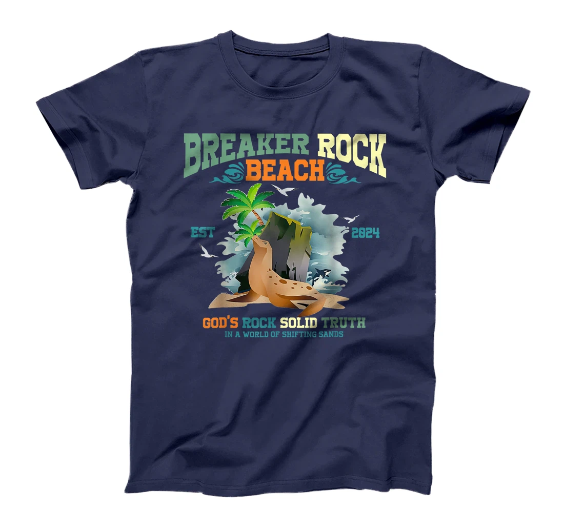 Breaker Rock Beach God's Rock Solid Truth VBS 2024 Christian T-Shirt