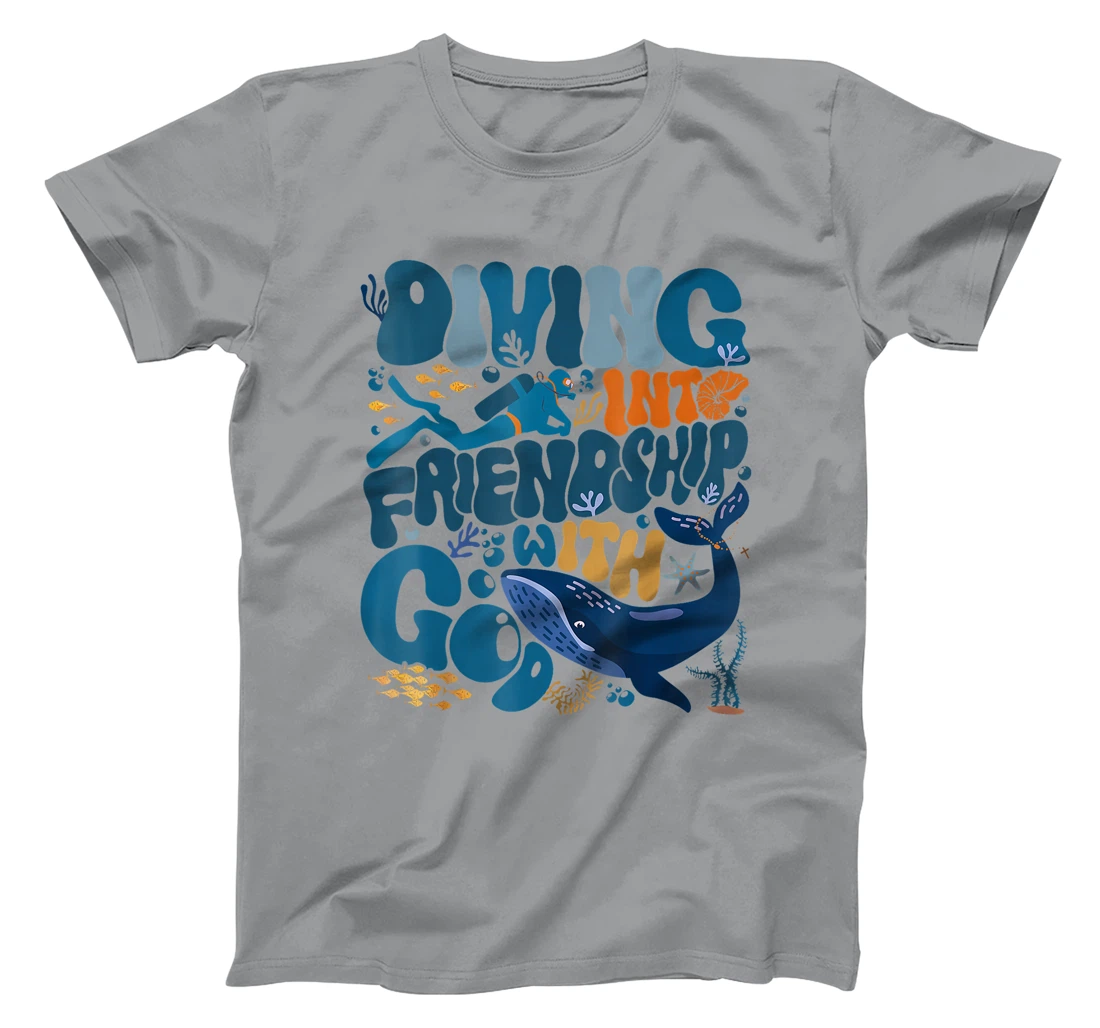 Diving Into Friendship With God Scuba Vbs 2024 Christian T-Shirt