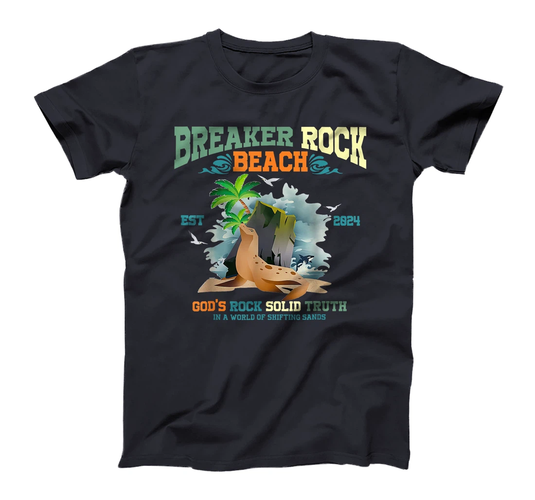 Breaker Rock Beach God's Rock Solid Truth VBS 2024 Christian T-Shirt