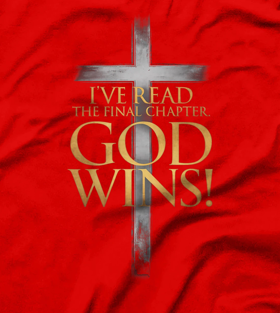 I've Read the Final Chapter God Wins Christian Cross Bible Premium T-Shirt