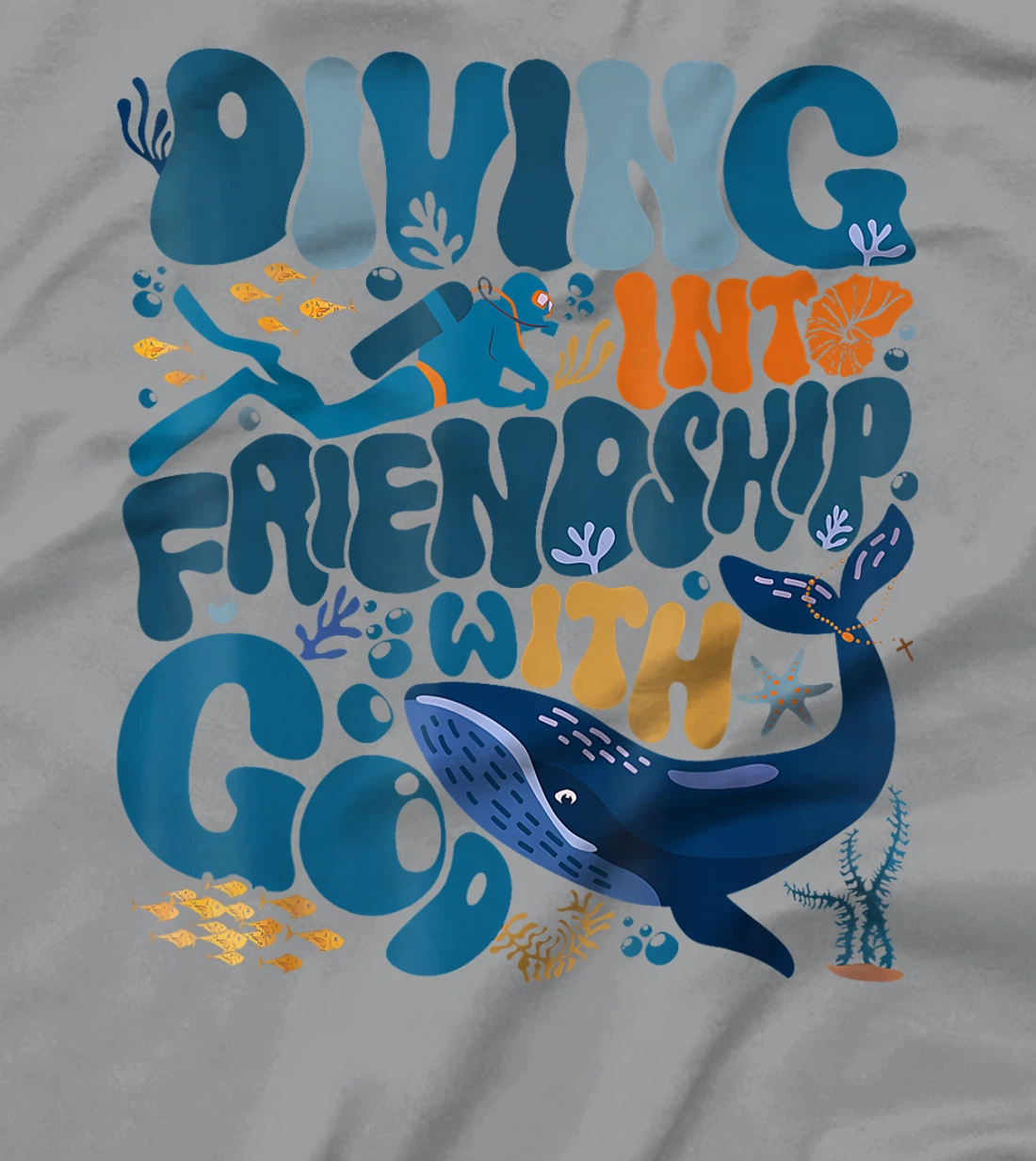 Diving Into Friendship With God Scuba Vbs 2024 Christian T-Shirt