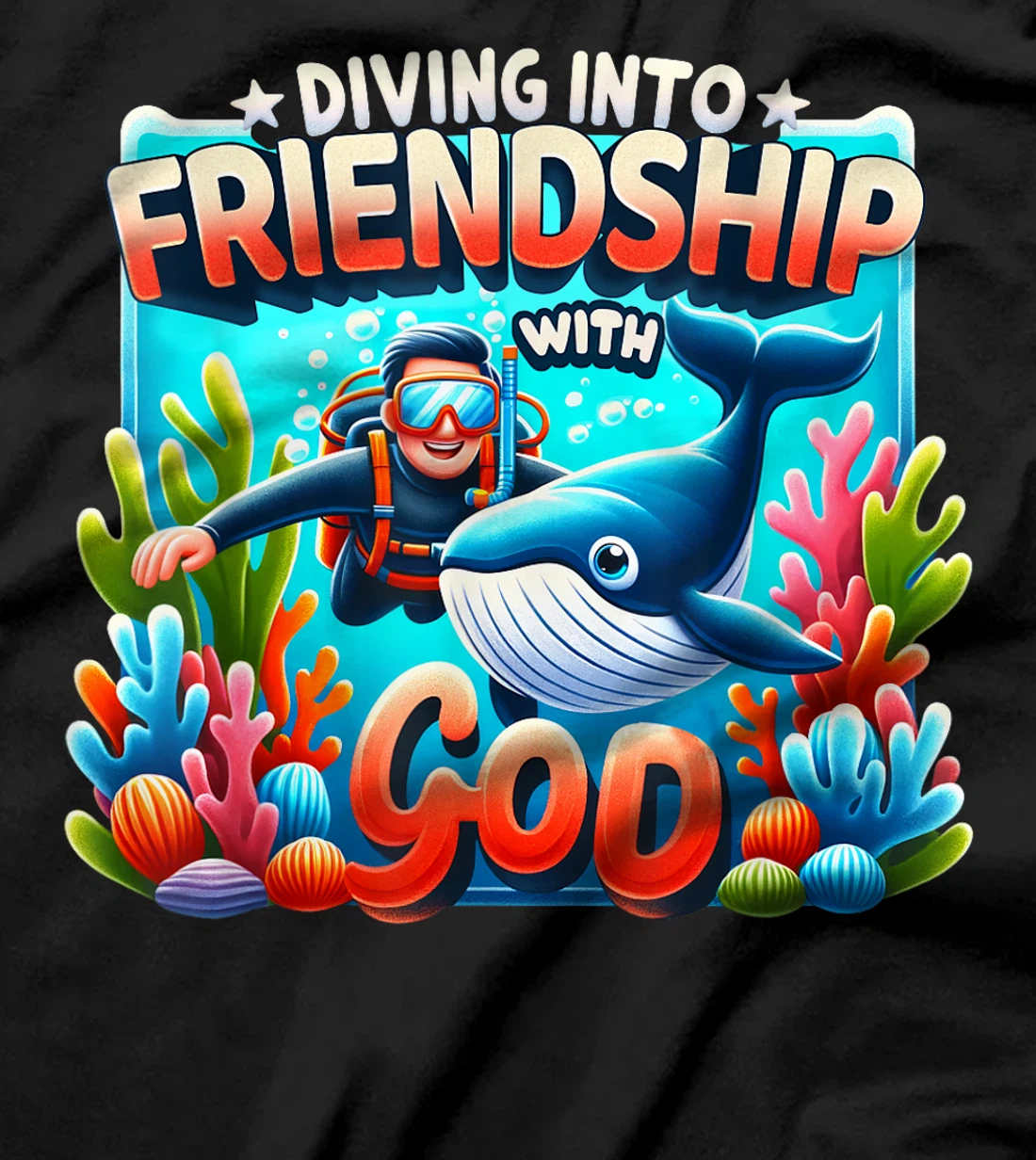 Diving Into Friendship God VBS 2024 Vacation Bible School T-Shirt