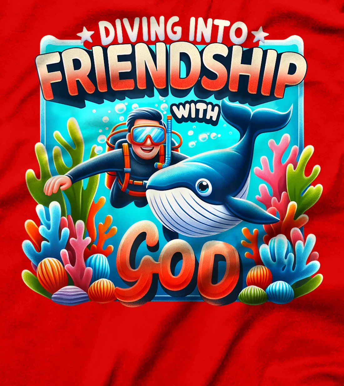 Diving Into Friendship God VBS 2024 Vacation Bible School T-Shirt