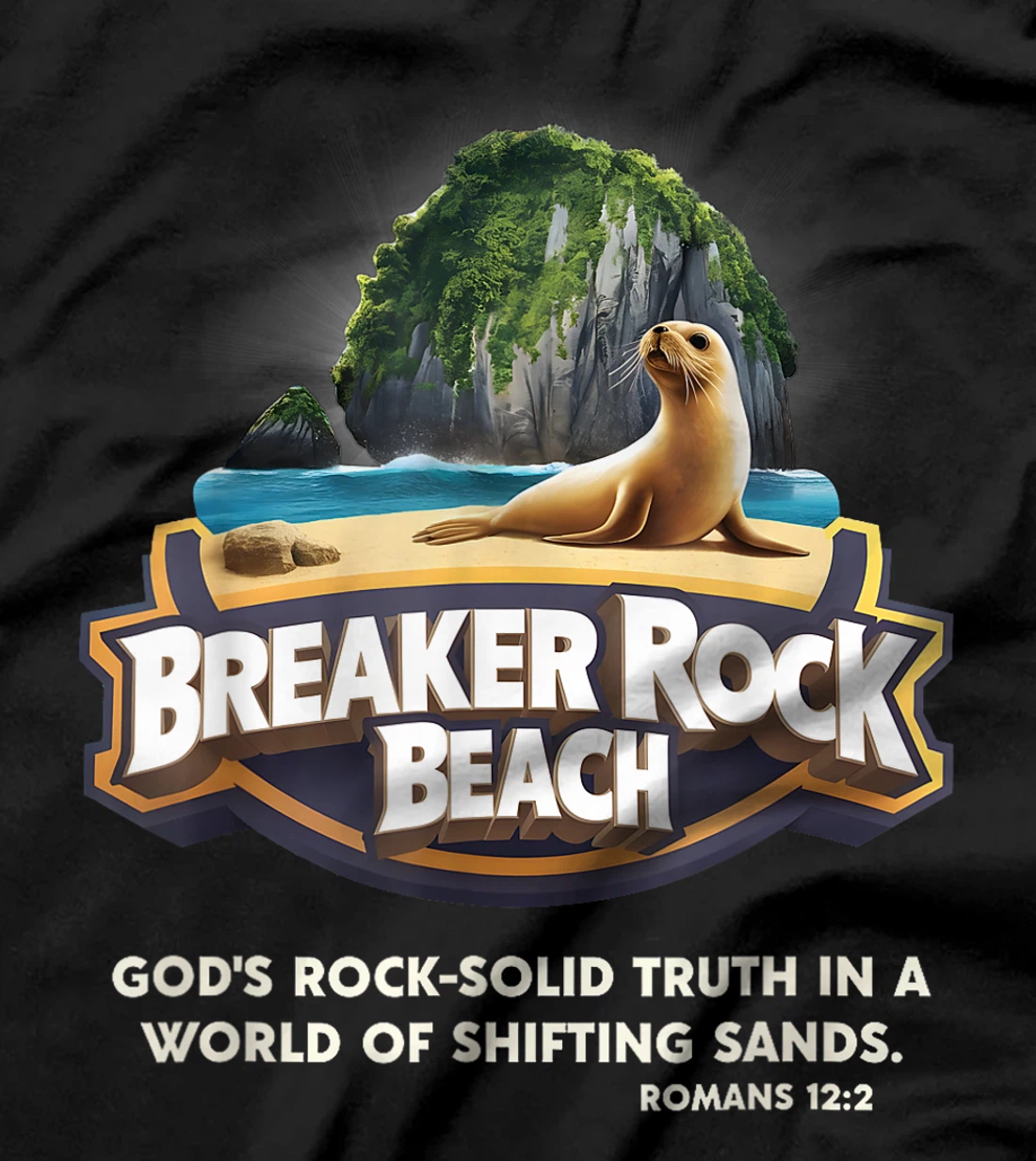 God's Rock Solid Breaker Rock Beach VBS 2024 Christian T-Shirt
