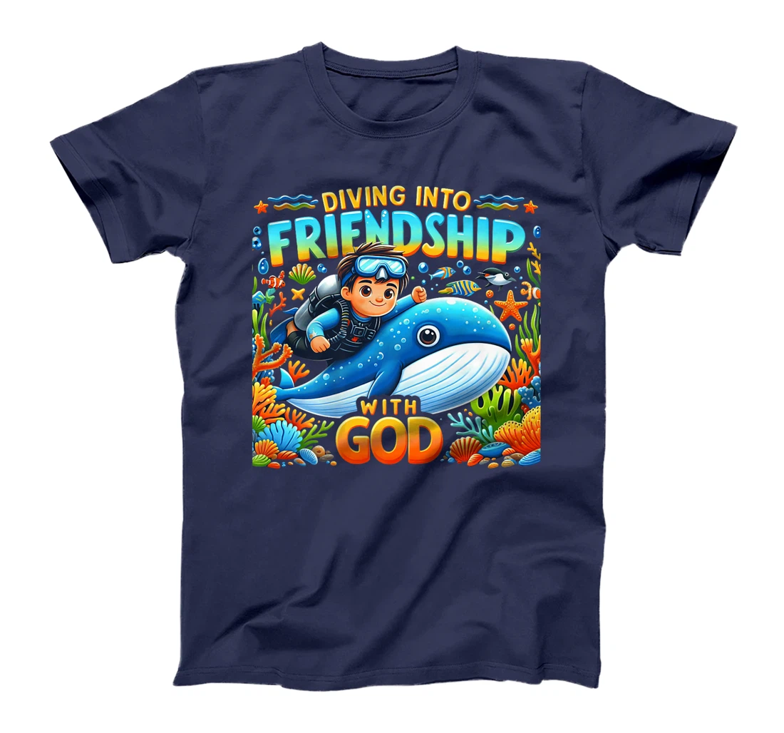 Diving Into Friendship God VBS 2024 Scuba Beach Bible School Premium T-Shirt