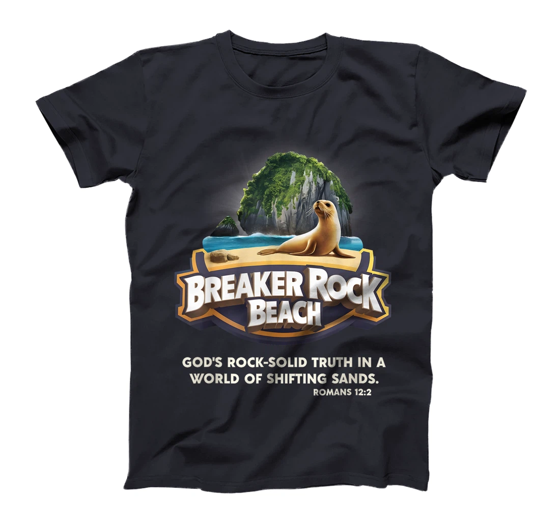 God's Rock Solid Breaker Rock Beach VBS 2024 Christian T-Shirt