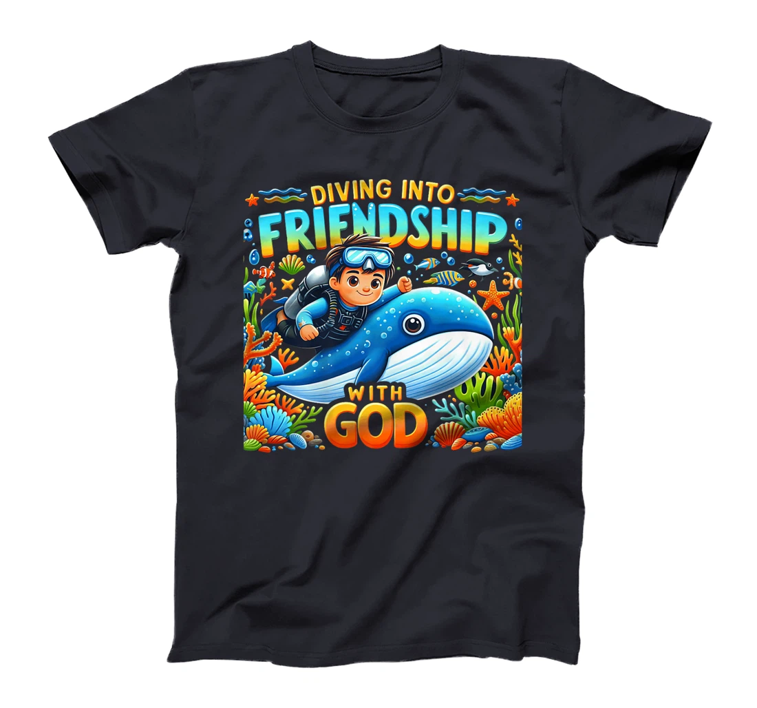 Diving Into Friendship God VBS 2024 Scuba Beach Bible School Premium T-Shirt