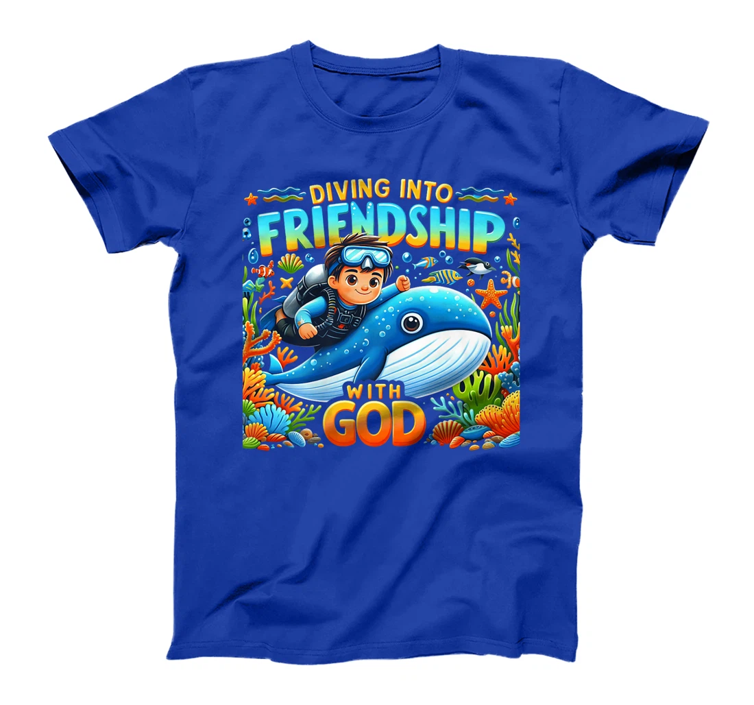 Diving Into Friendship God VBS 2024 Scuba Beach Bible School Premium T-Shirt