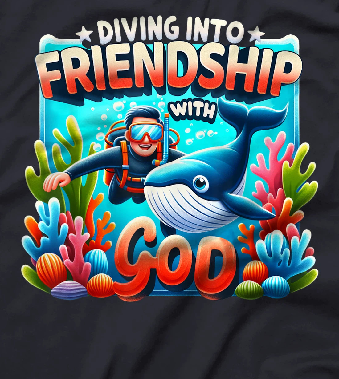 Diving Into Friendship God VBS 2024 Vacation Bible School T-Shirt