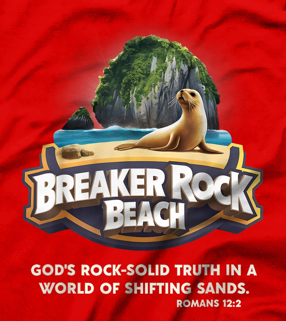 God's Rock Solid Breaker Rock Beach VBS 2024 Christian T-Shirt