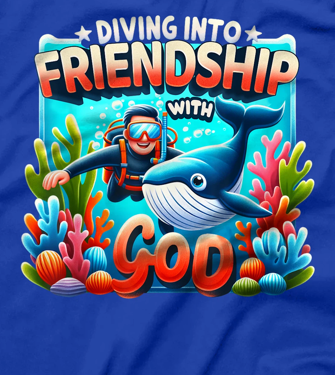 Diving Into Friendship God VBS 2024 Vacation Bible School T-Shirt
