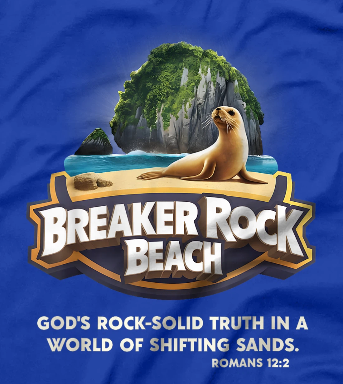 God's Rock Solid Breaker Rock Beach VBS 2024 Christian T-Shirt