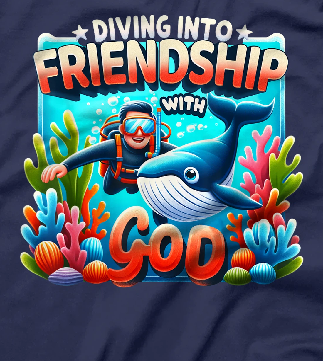 Diving Into Friendship God VBS 2024 Vacation Bible School T-Shirt