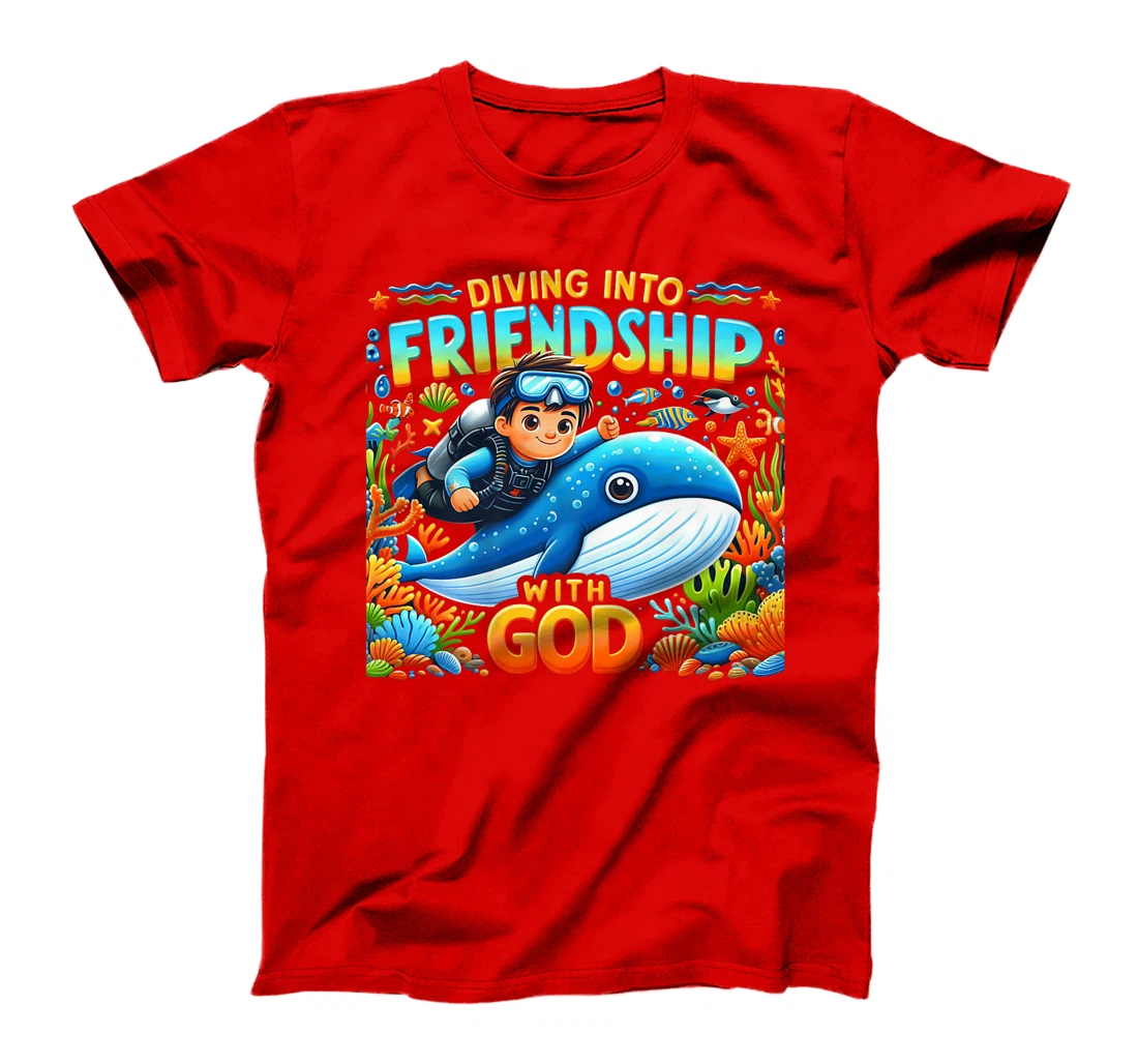 Diving Into Friendship God VBS 2024 Scuba Beach Bible School Premium T-Shirt