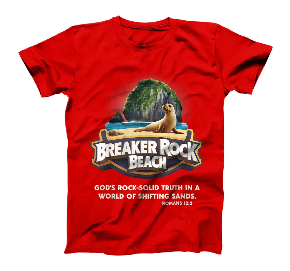 God's Rock Solid Breaker Rock Beach VBS 2024 Christian T-Shirt