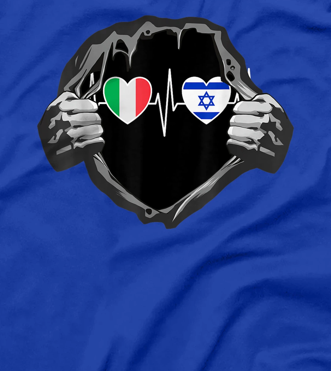 Italy And Israel Israeli Flag Flags T-Shirt