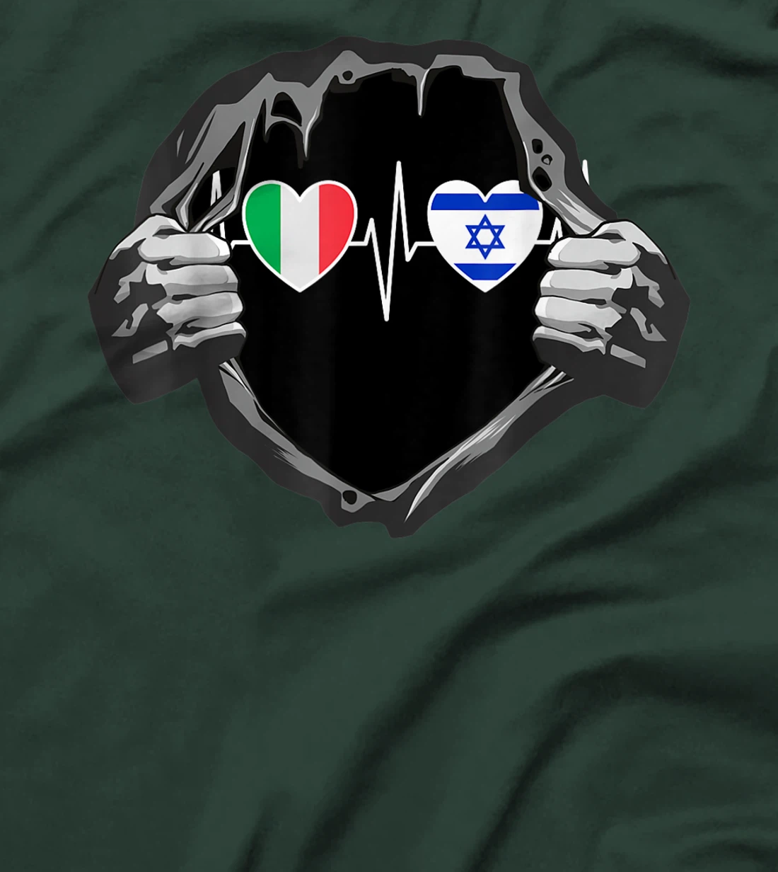 Italy And Israel Israeli Flag Flags T-Shirt