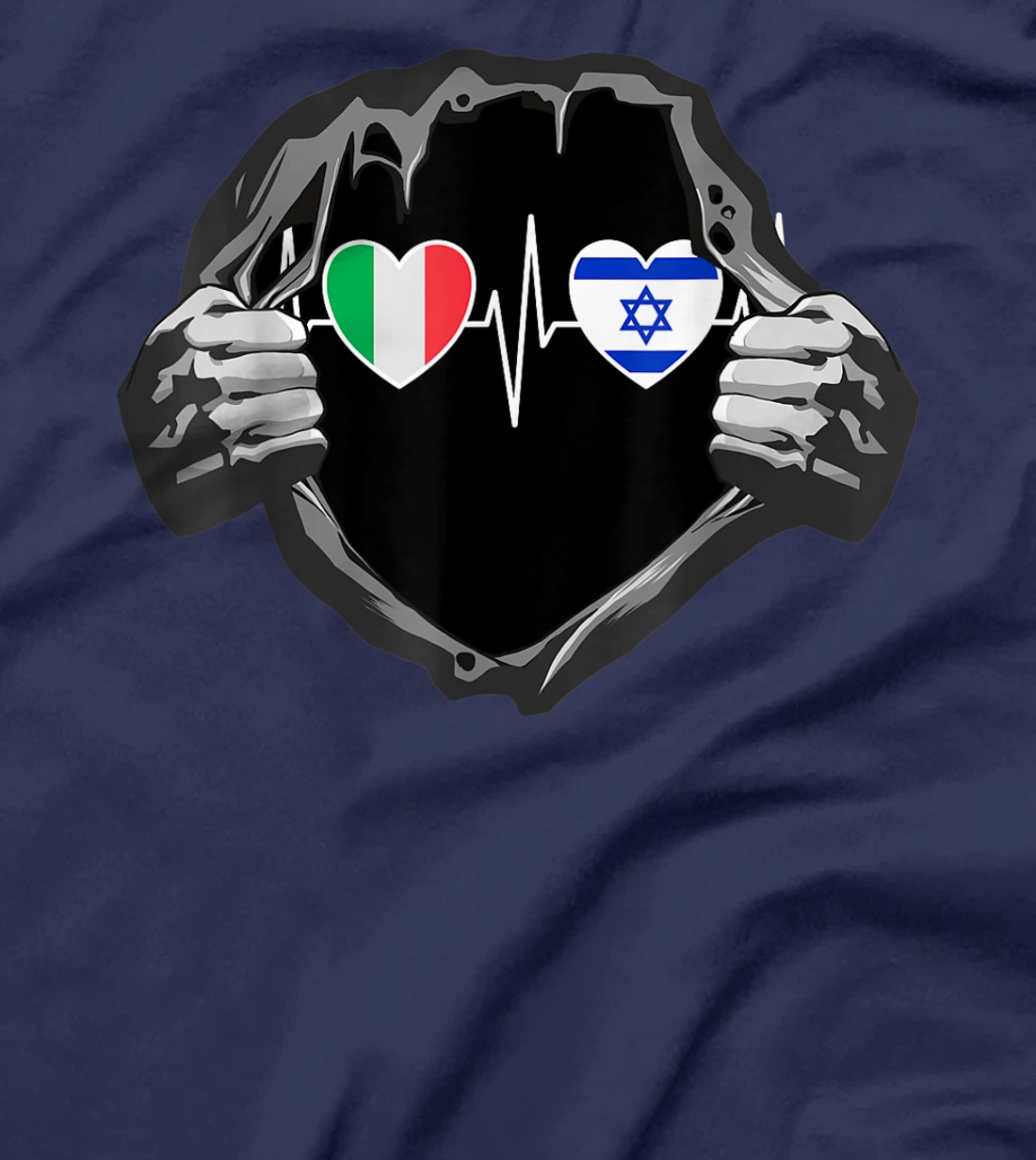 Italy And Israel Israeli Flag Flags T-Shirt