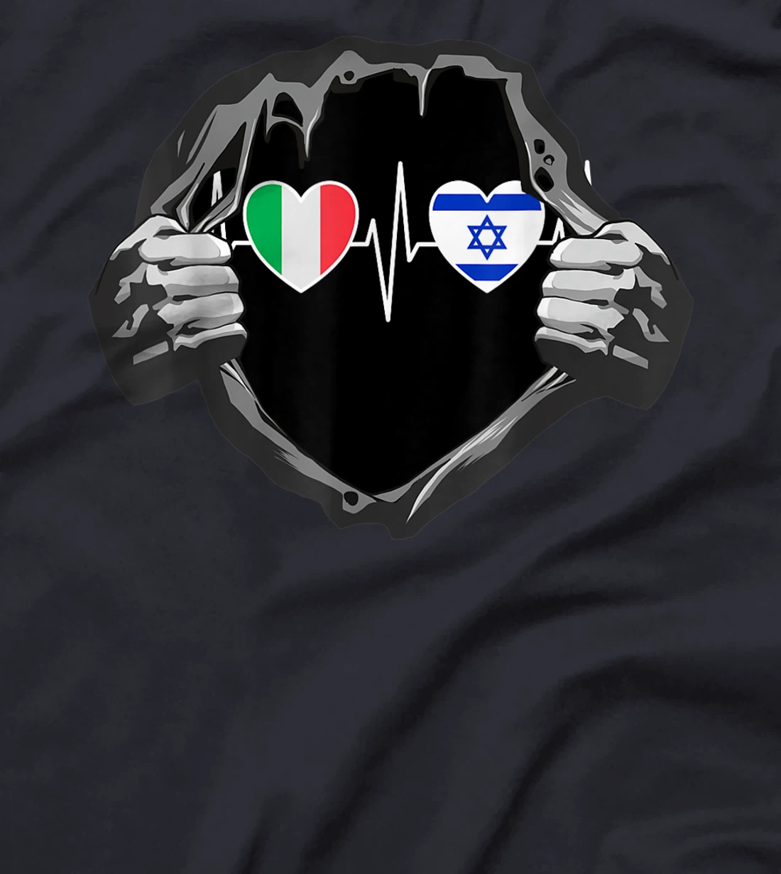 Italy And Israel Israeli Flag Flags T-Shirt
