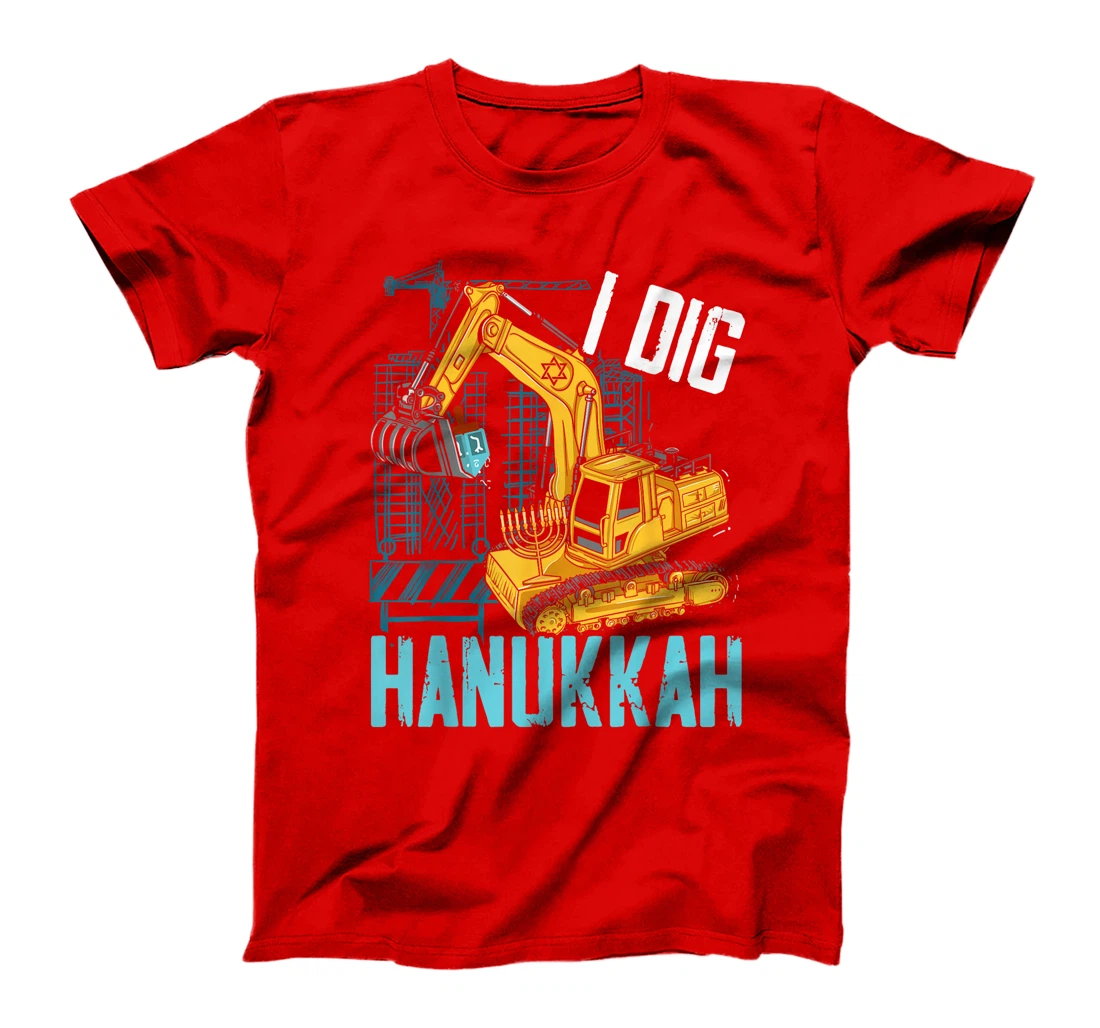 I Dig Hanukkah Chanukah Menorah Hanukkah Israel Jew T-Shirt