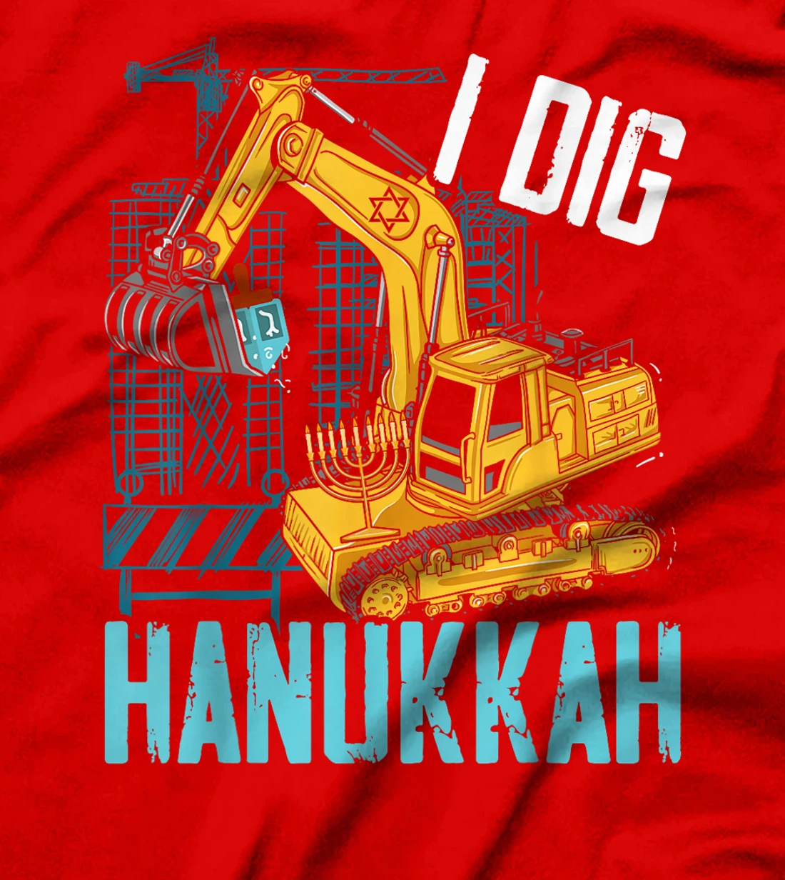 I Dig Hanukkah Chanukah Menorah Hanukkah Israel Jew T-Shirt