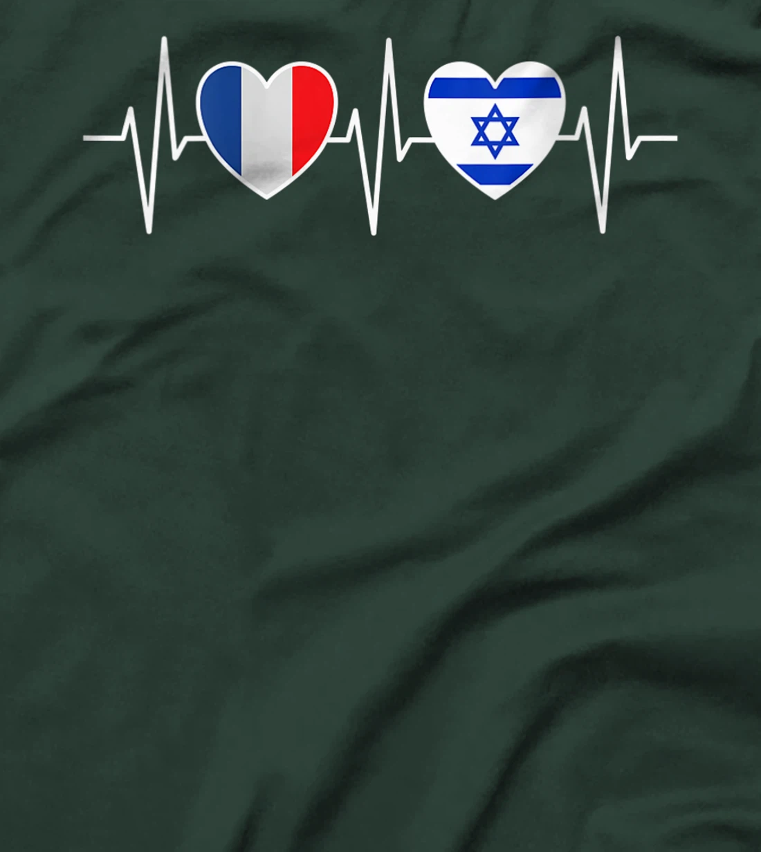 Womens France And Israel Israeli Flag Flag T-Shirt