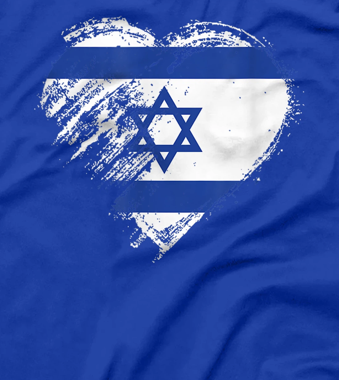 Grungy I Love Israel Heart Flag T-Shirt
