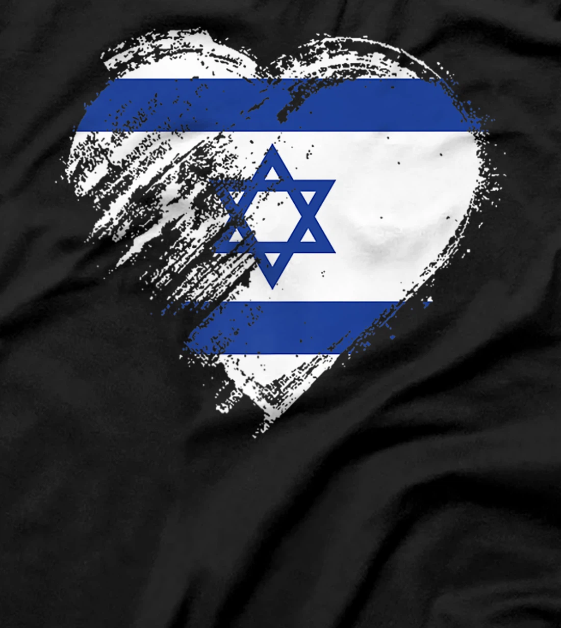 Grungy I Love Israel Heart Flag Premium T-Shirt