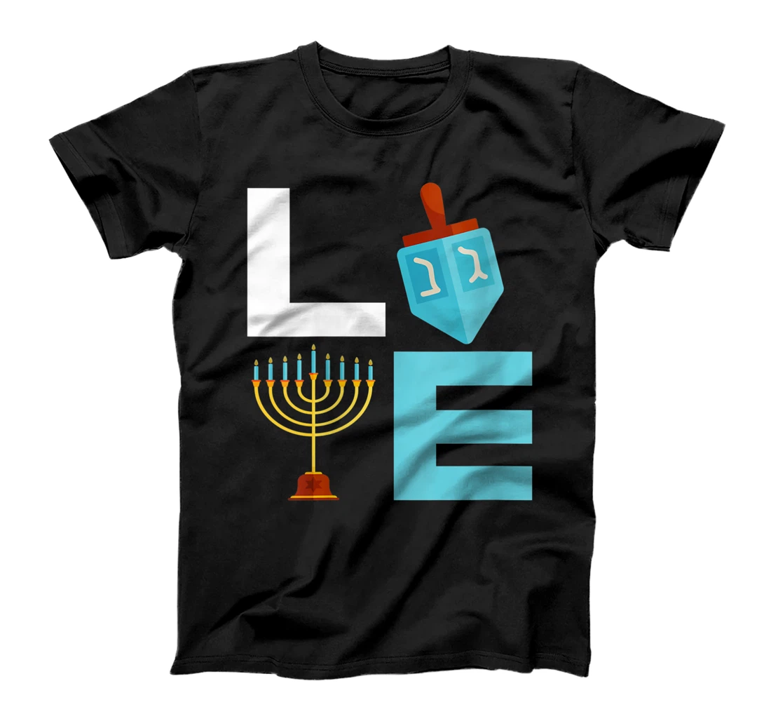 Womens Chanukah Menorah Hanukkah Israel Jew Jewish Pride T-Shirt