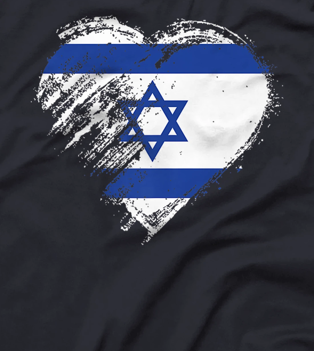 Grungy I Love Israel Heart Flag Premium T-Shirt