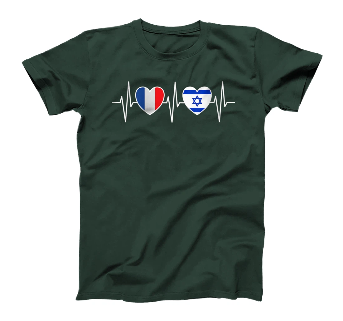 Womens France And Israel Israeli Flag Flag T-Shirt