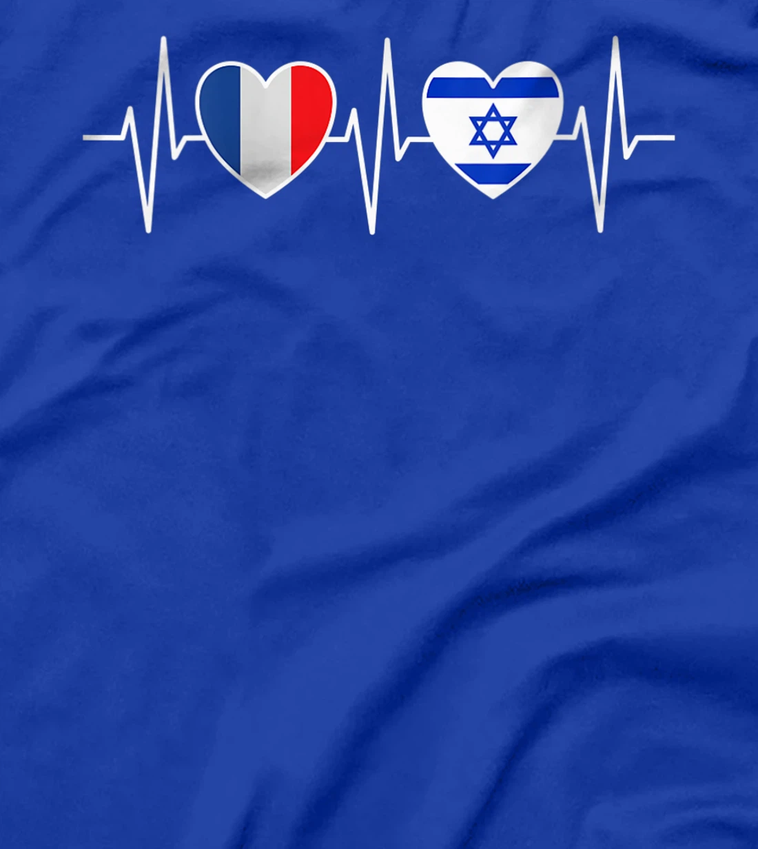 Womens France And Israel Israeli Flag Flag T-Shirt