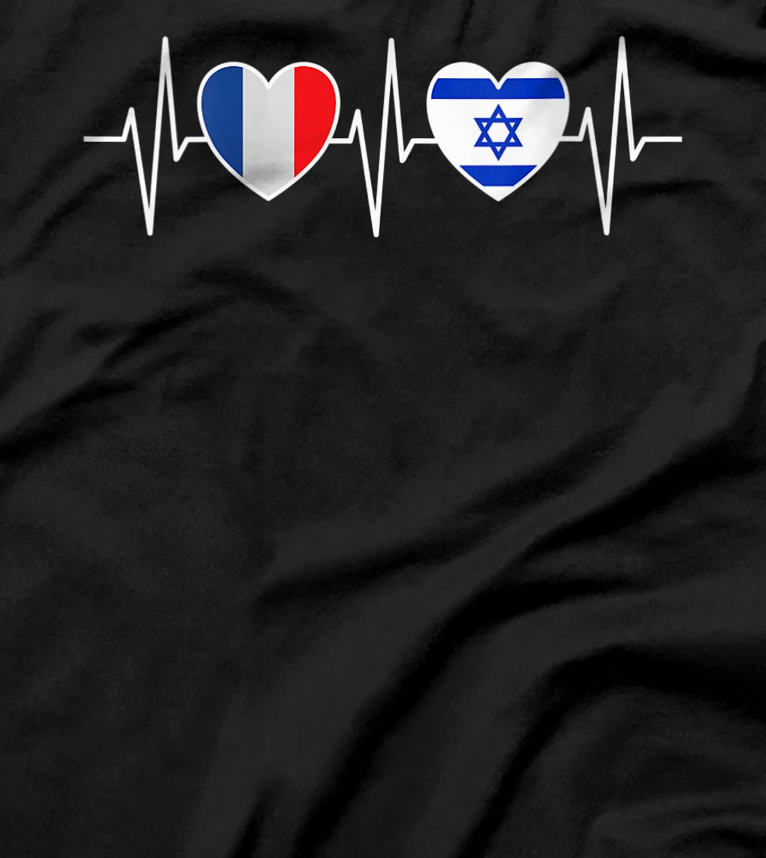 Womens France And Israel Israeli Flag Flag T-Shirt