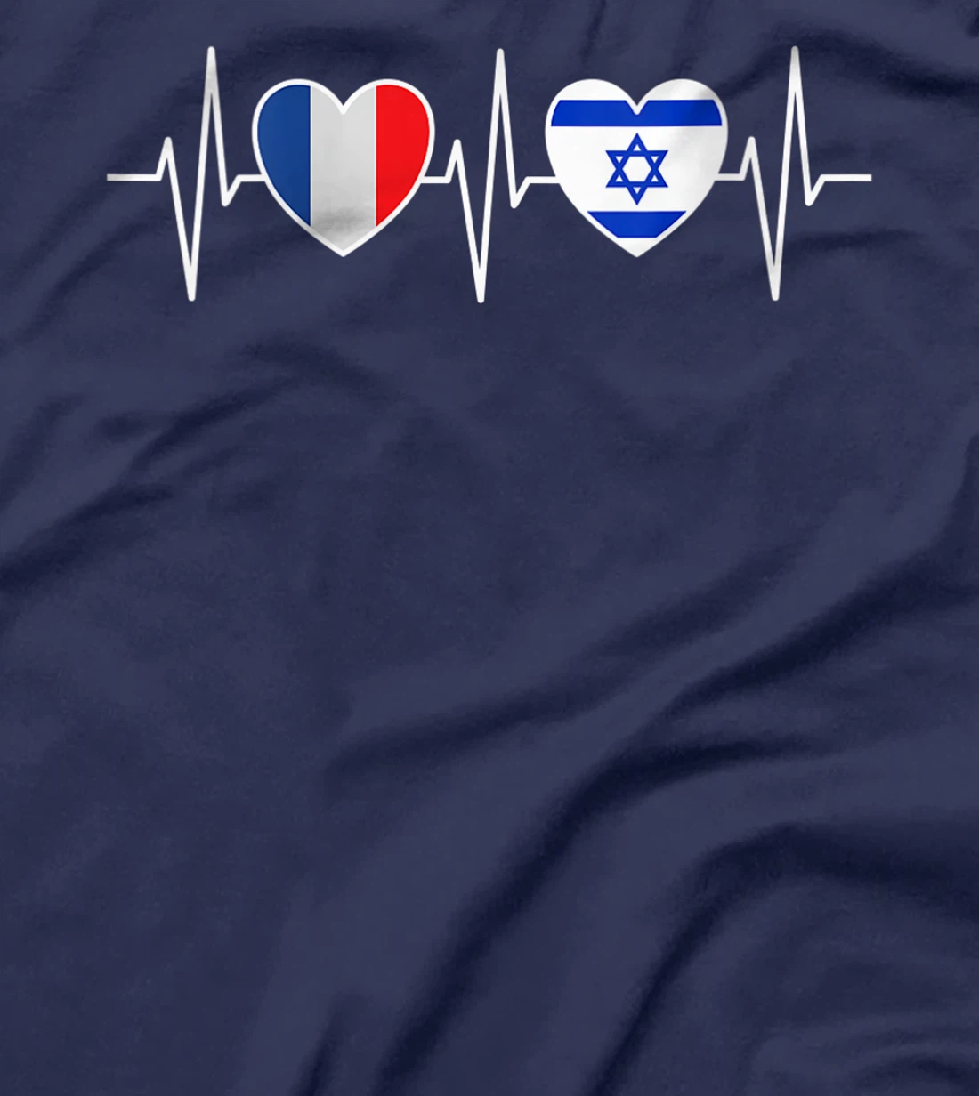 Womens France And Israel Israeli Flag Flag T-Shirt
