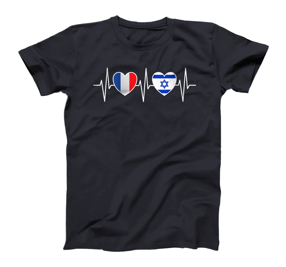 Womens France And Israel Israeli Flag Flag T-Shirt