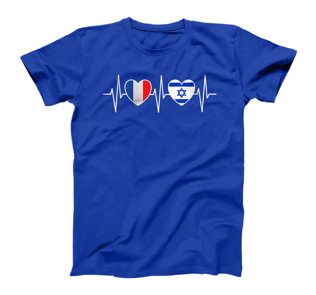 Womens France And Israel Israeli Flag Flag T-Shirt