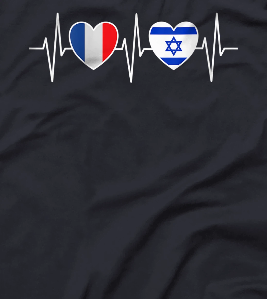 Womens France And Israel Israeli Flag Flag T-Shirt
